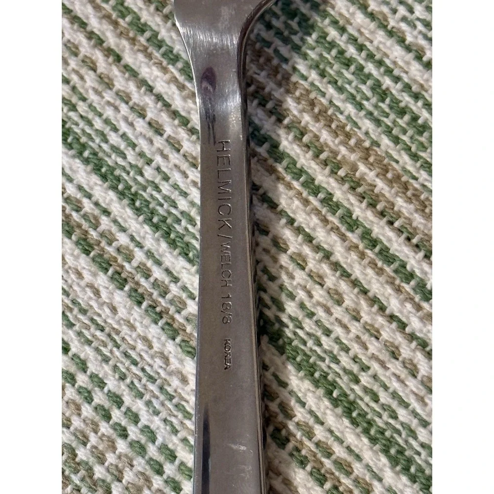 Set of 7 Vtg Helmick/Welch 18/8 Stainless Steel Butter Knives Korea Spreaders